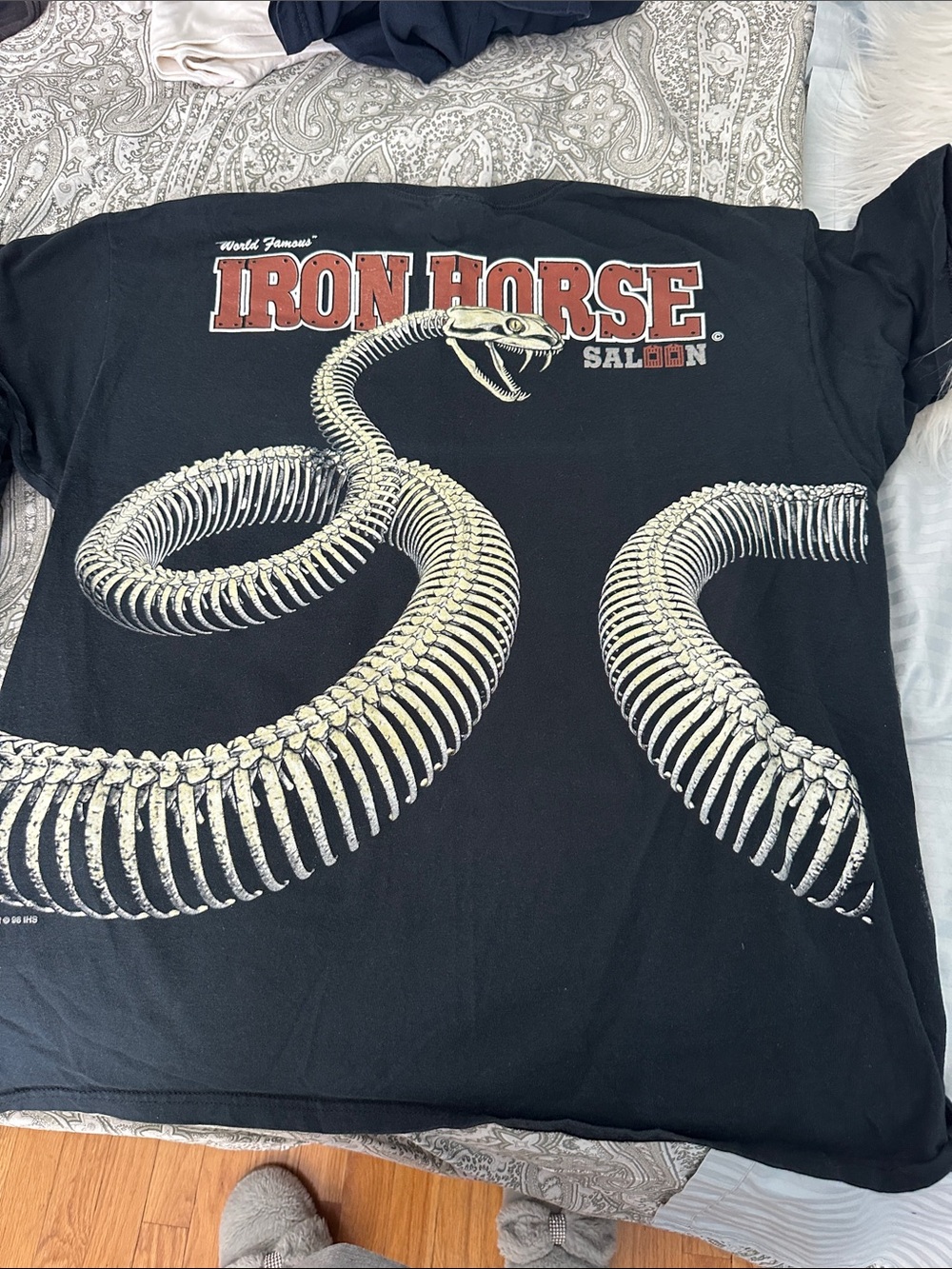 Black Snake Skeleton Graphic Tee